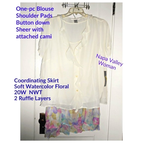 2-pc Blouse & Skirt Set - Picture 4 of 14